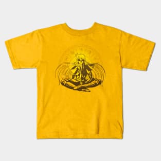 Virgo Shaka Saint Seiya Zodiac Knights in Orange Kids T-Shirt